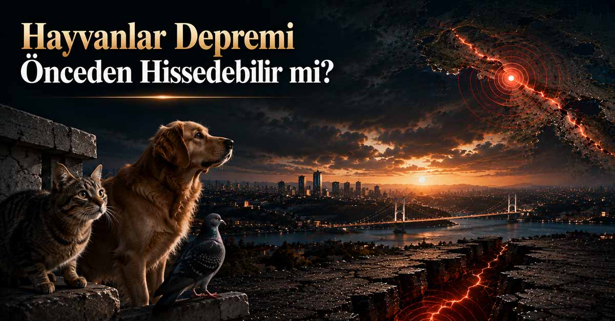 Kedi, köpek ve kuşların deprem öncesi davranışlarına ilişkin temsili görsel.