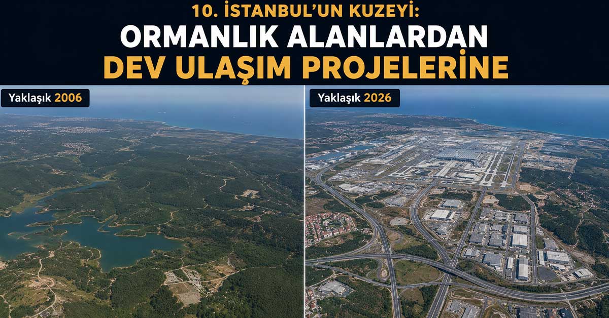 İstanbul’un kuzeyinin havalimanı ve üçüncü köprü öncesi sonrası