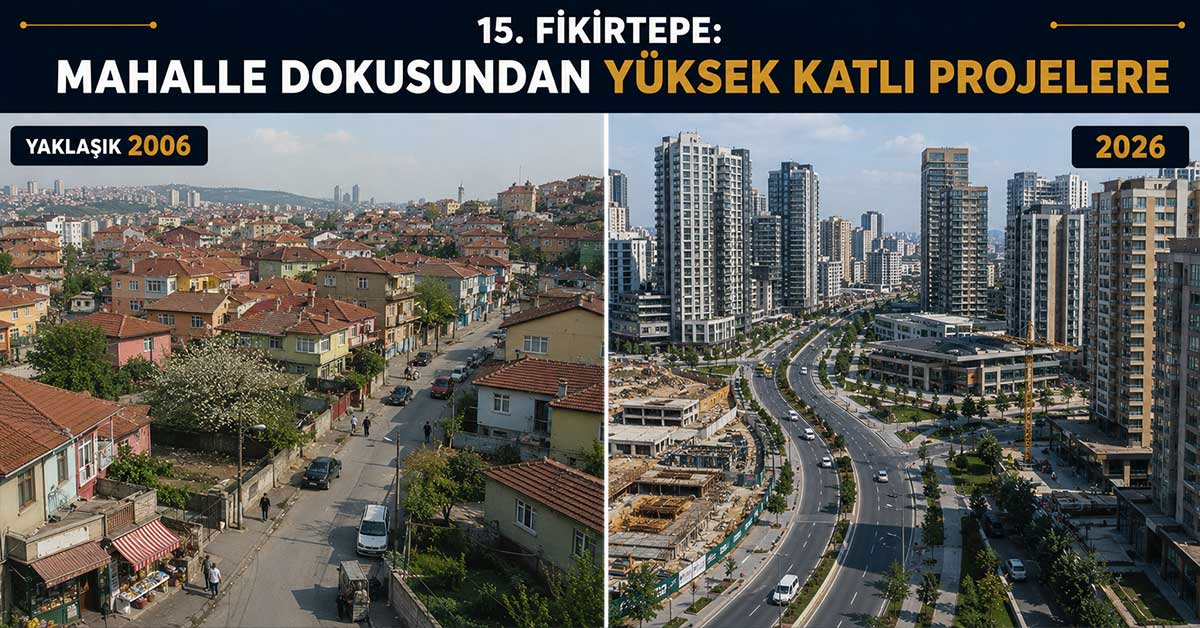 Fikirtepe kentsel dönüşüm öncesi ve sonrası