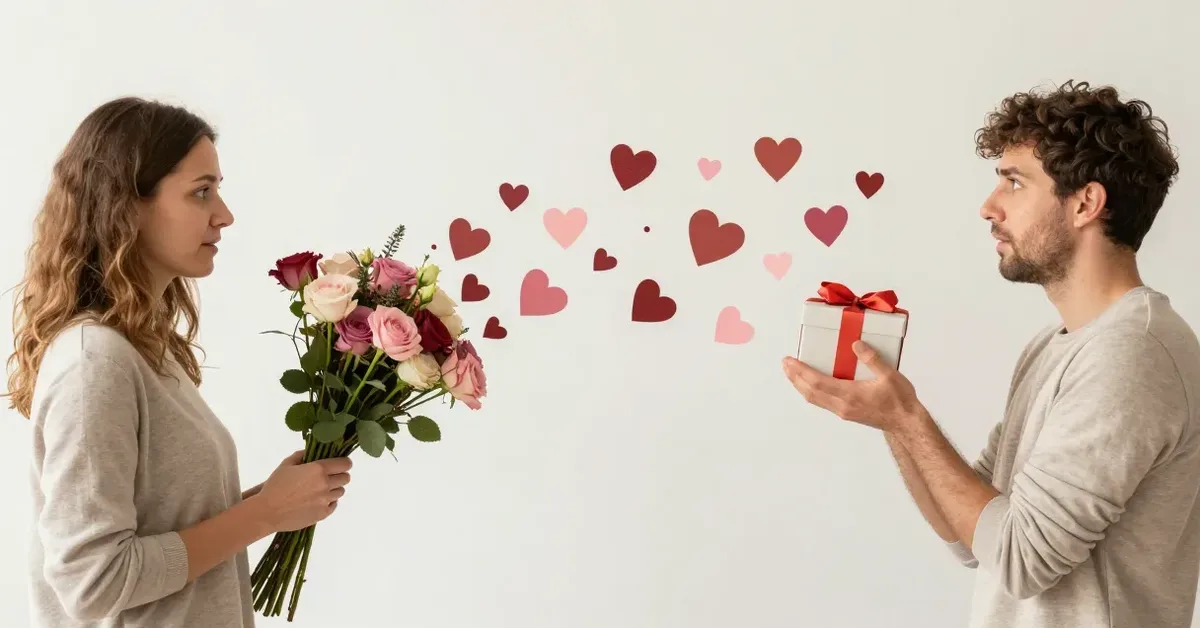 Yoğun ilgi, hızlı yakınlık ve baskı hissini bir arada gösteren love bombing görseli